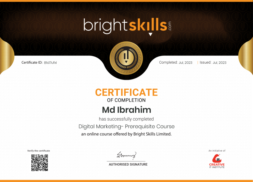 Digital Marketing Certificate CIT Test