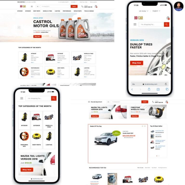 Automobile website by Ibrahim Niloy