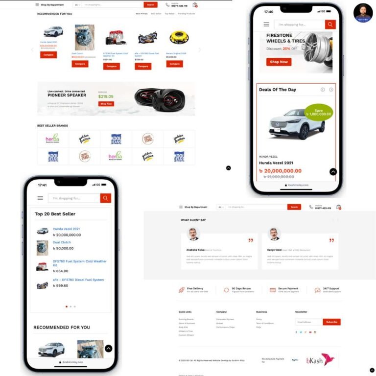 Car showroom website by ibrahim niloy