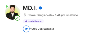 Ibrahim Niloy Upwork SEO Specialist 