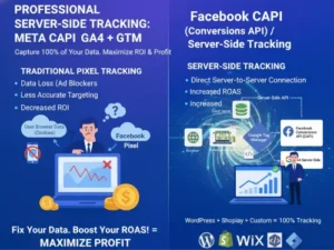 Ibrahim Niloy, Facebook server side tracking expert Bangladesh, pointing at analytics showing profit growth.