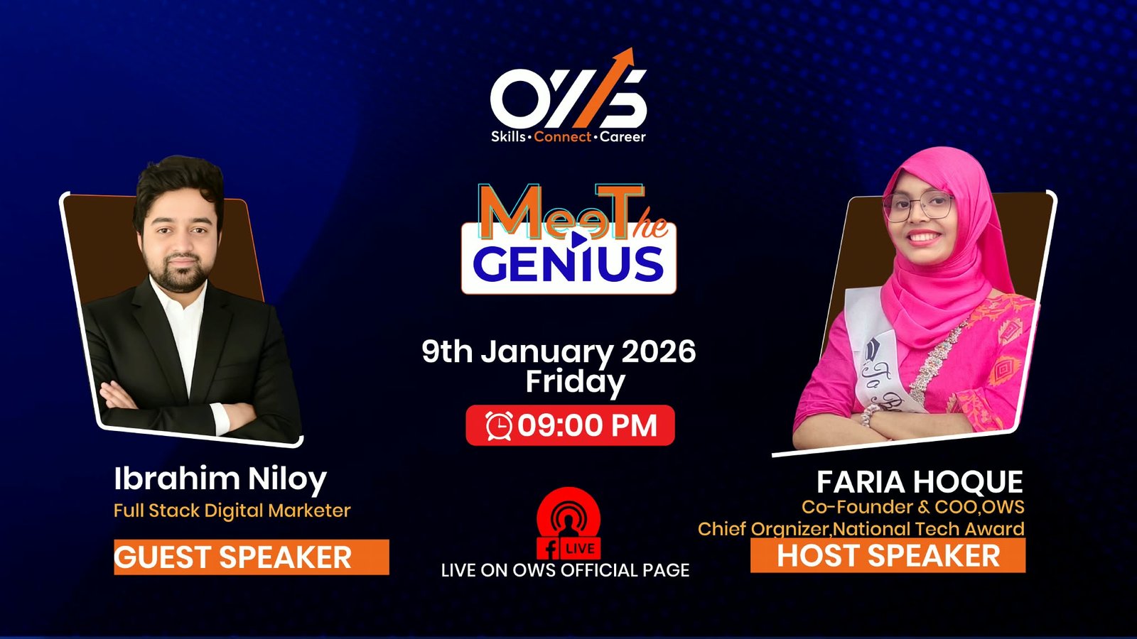 live with genuius ibrahim niloy