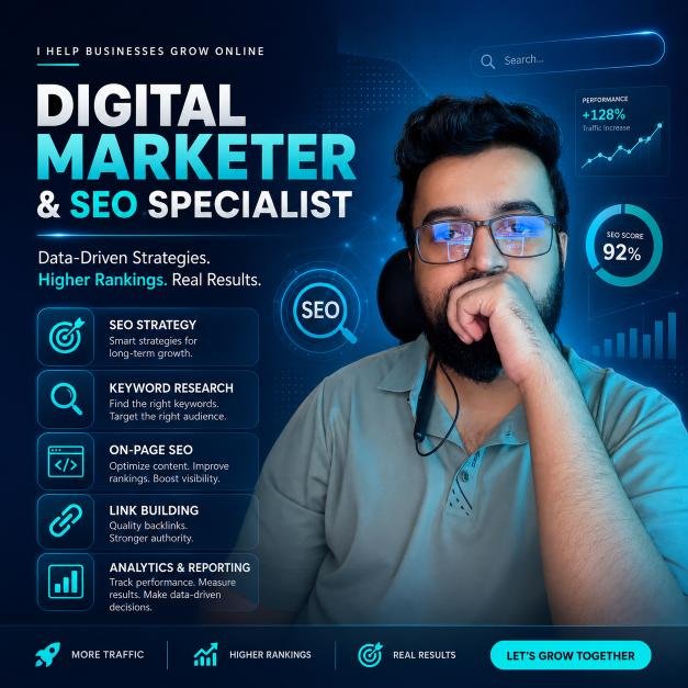 Best Digital Marketer in Bangladesh presenting SEO strategy, keyword research, rankings, analytics and business growth
