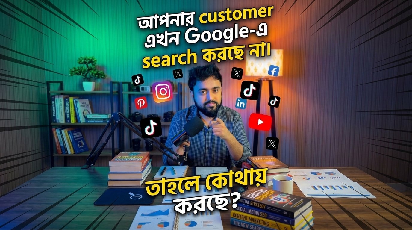 AI SEO Specialist Milan explaining how customers search across social media platforms beyond Google.